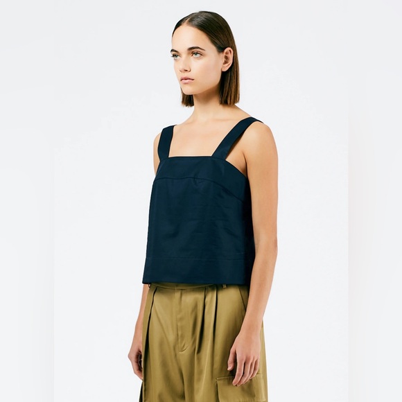 NWOT Tibi Eco Poplin Strappy Top - Picture 2 of 4